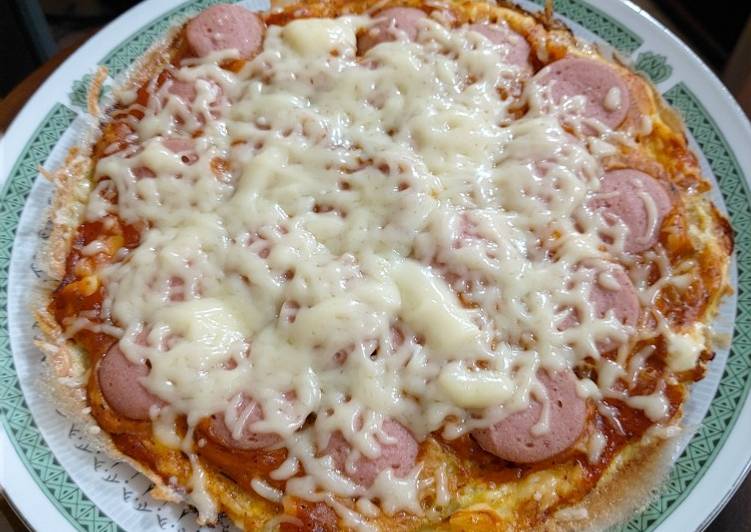 Bagaimana Membuat Pizza sosis, Lezat Sekali
