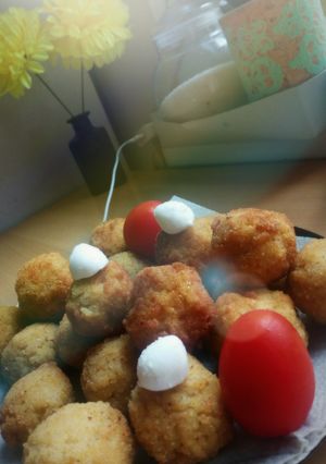 Mozzarella rizsgombóc recept fotója