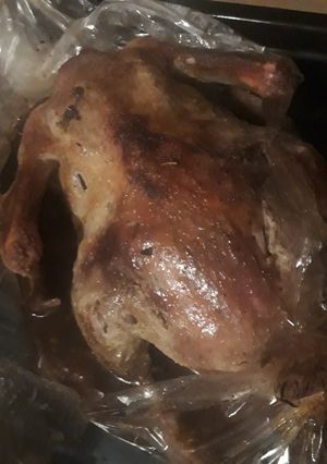 Fűszeres sült kacsa sűtőzacskóban recept fotója