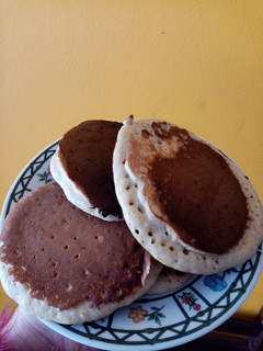 Una foto de Hotcakes de banana