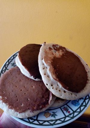 Una foto de Hotcakes de banana