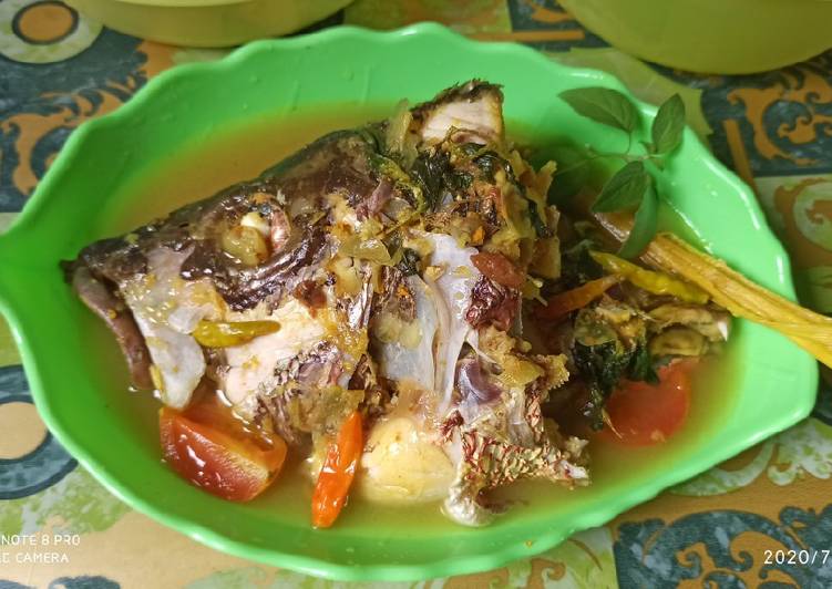 Pindang Kepala Ikan Merah Kuah Segar (Tanpa Minyak)