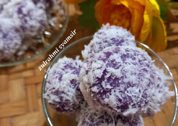 Klepon ubi ungu