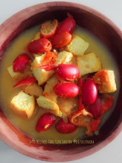 Foto resep Sayur Melinjo Tahu Kuah Santan
