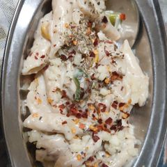 A picture of White sauce pasta... Yummy n tastyy.