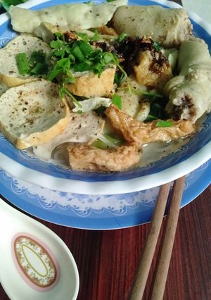 Hình của món Bún chả thịt gà.