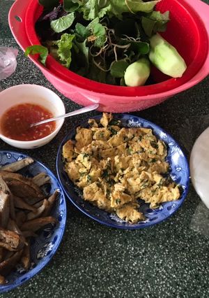 Hình của món Chả cá nha trang cuốn.