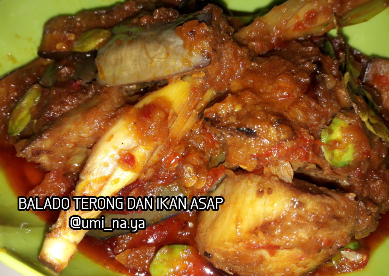 Resep Balado terong dan ikan asap, Lezat