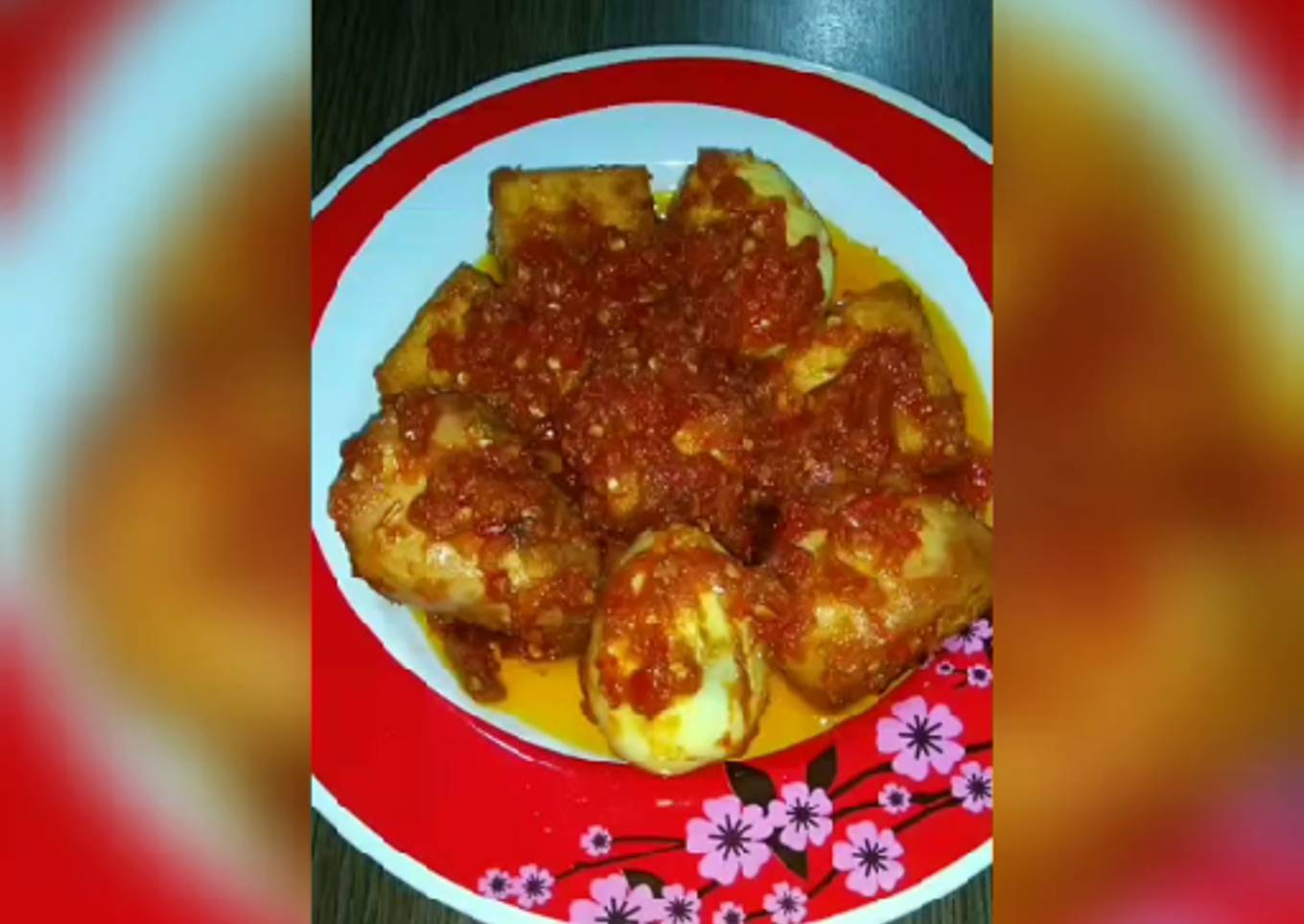 Balado Ayam, Telur & Tahu