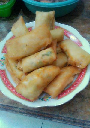 Foto resep Lumpia Goreng isi Ayam Sayur