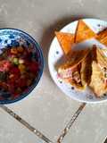 MexicanTortilla wrap with Salsa