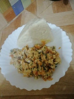 A picture of Quick fix fried eggs #jikoni weekly challenge#.