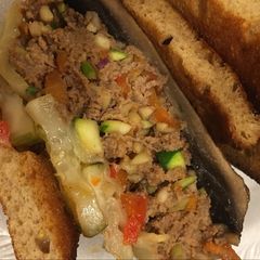 A picture of Hidden Veggie Bistro Burger.