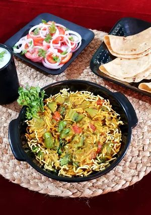 A picture of Sponge Gourd (galka) Sev Sabji.
