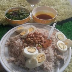 A picture of Shinkafa da wake.