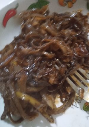 Una foto de "Carne mechada" vegana