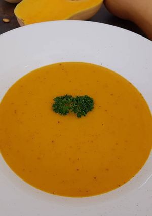 Une photo de Soupe de butternut au Thermomix