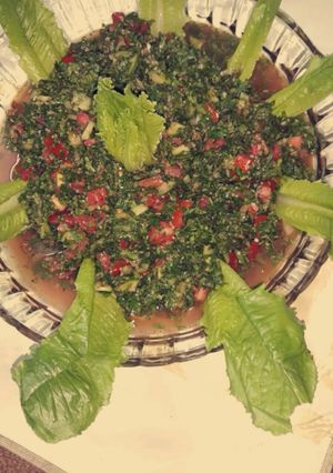 صورة لوصفة تبولة