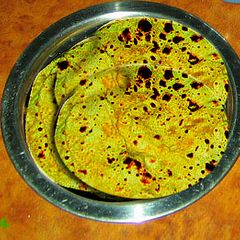 A picture of Paronthey (Potato Bread).