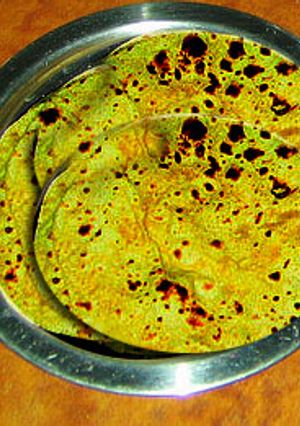 A picture of Paronthey (Potato Bread).