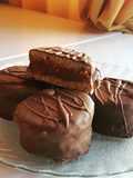 Tapas de alfajor (harina integral, almidón de maíz, avena, stevi