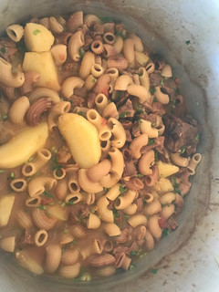 Una foto de Ají de fideos campestre