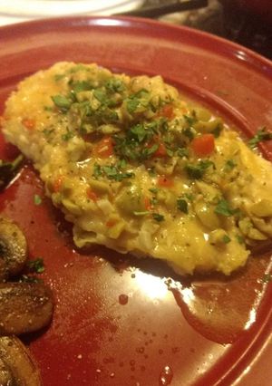 A picture of Scain's chicken piccata.