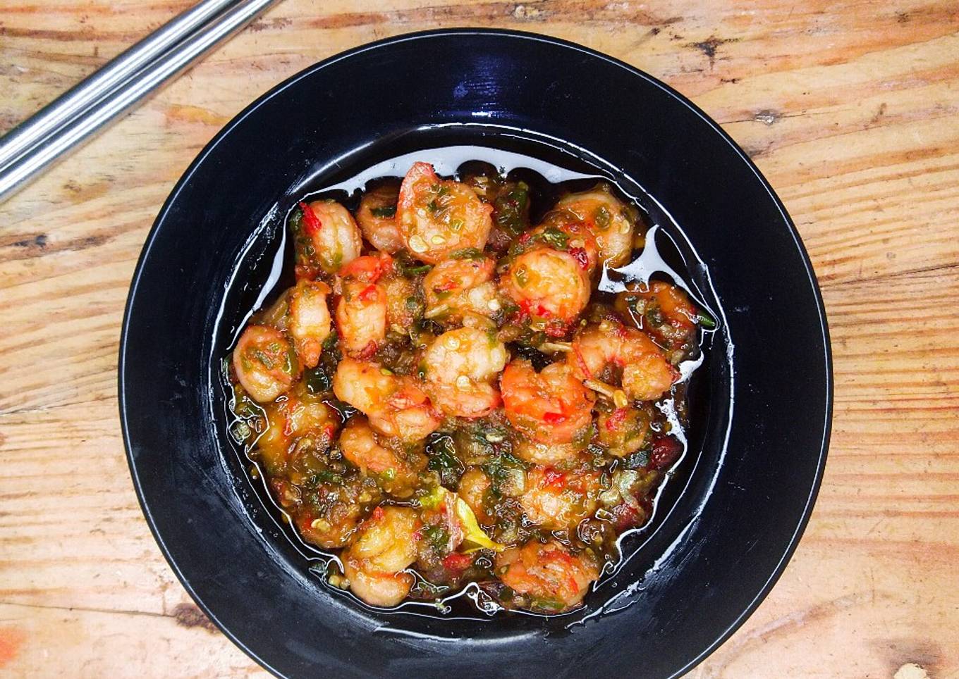 Resep Udang Vaname Cabe Ijo Anti Gagal