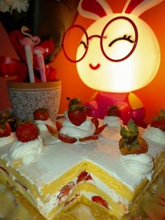 Foto resep Sponge cake strawberry