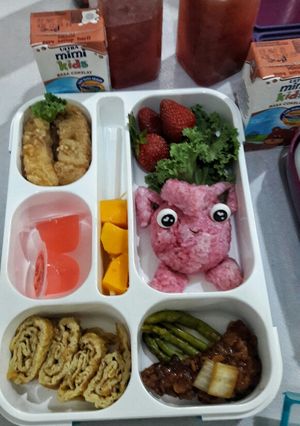 Foto resep Mommy bento Babi goreng tepung saus tiram