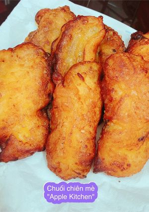 Hình của món Chuối chiên mè.