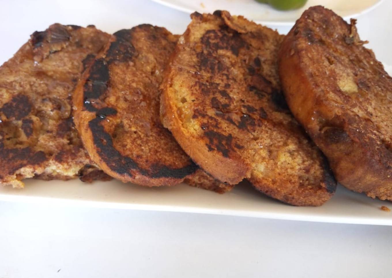 Left over cake French toast