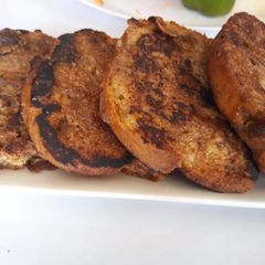 A picture of Left over cake French toast.