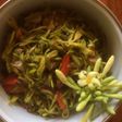Tumis bunga pepaya calok