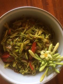 Foto resep Tumis bunga pepaya calok