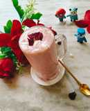 Banana Dates Rooh afza Rose Milkshake 😋