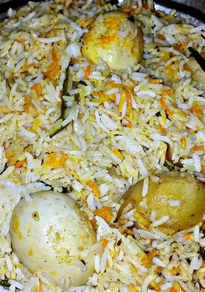 A picture of Egg Biriyani.