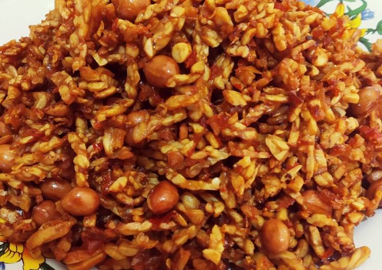 Resep Tempe Kacang bumbu kering