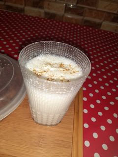 صورة لوصفة لبن بالزعتر والسنوت🥛🫙😋😋