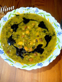 عکسی از دستور آش گندم یزدی