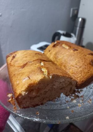 Una foto de Budín de coco y dulce de leche repostero