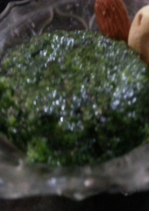 A picture of Palak halwa.