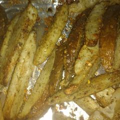 A picture of Seasoned Oven Baked Fries.