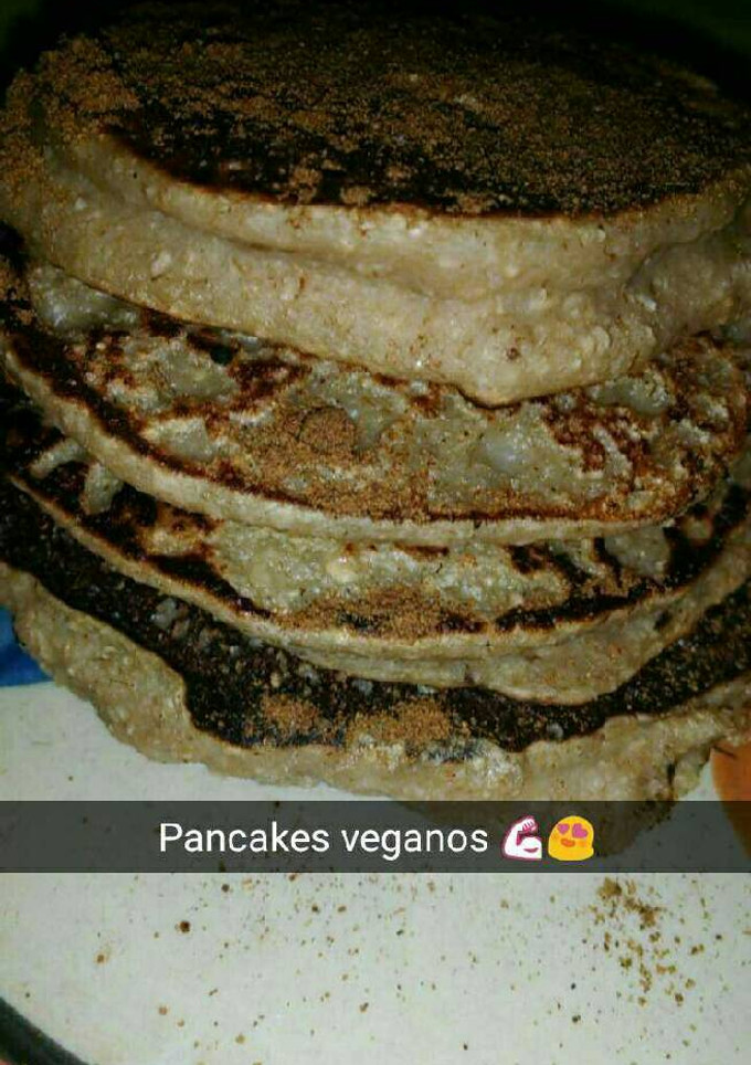 Una foto de Pancakes veganos