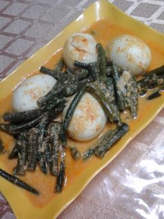 Foto resep Gulai telor kacang panjang