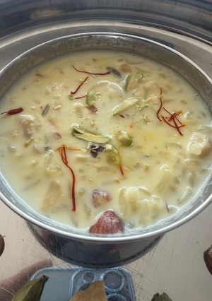 A picture of Rice Kheer Pudding 🍮.