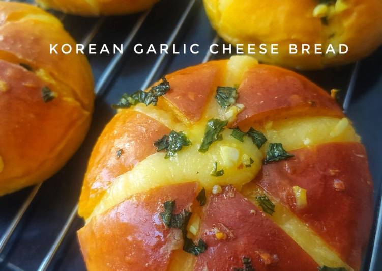 makanan Korean Garlic Cheese Bread Jadi, Enak