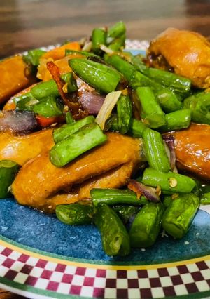 Foto resep Buncis sosis glundung saos tiram sat set
