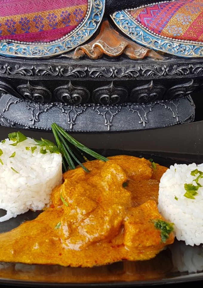 Una foto de Pollo al curry estilo hindú (light)