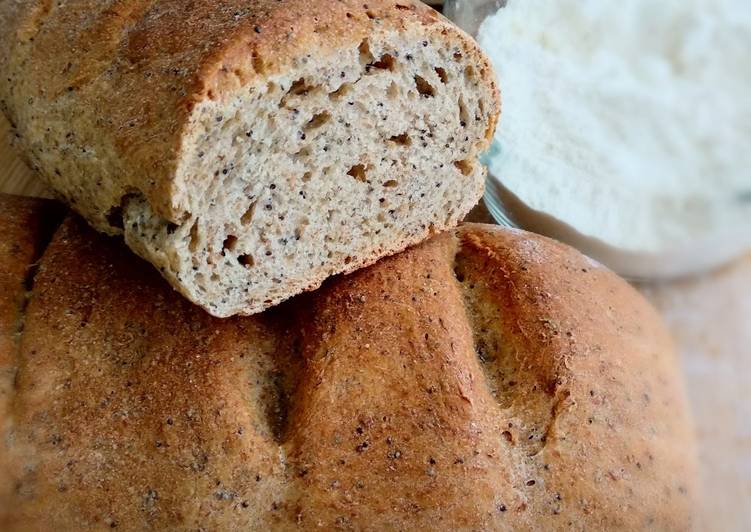 56.🥖Pan semiintegral de cerveza tostada, centeno y amapola